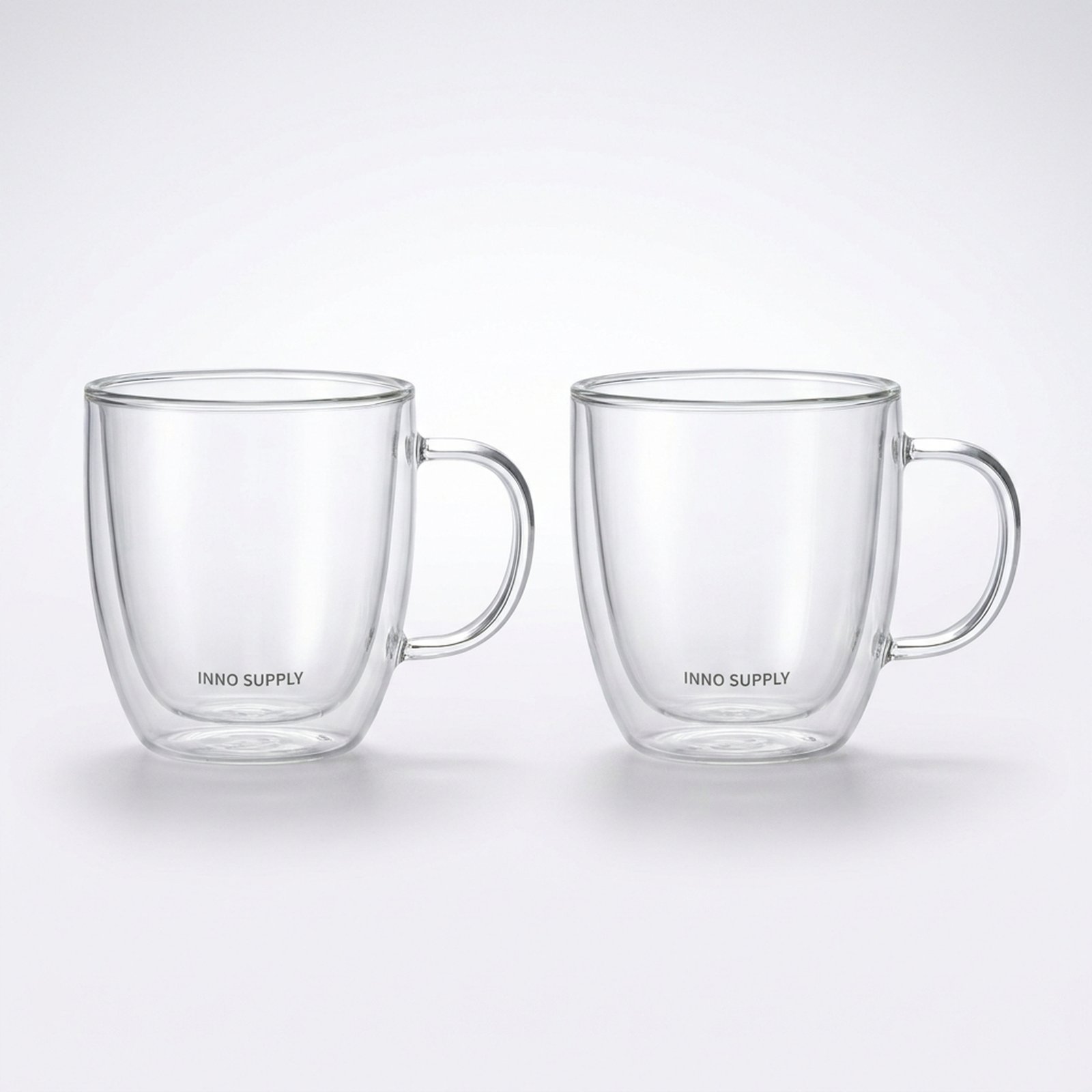 Double-Wall Glass Mug Set