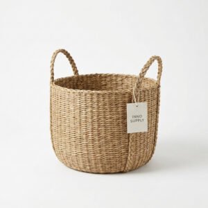 Woven Seagrass Storage Basket